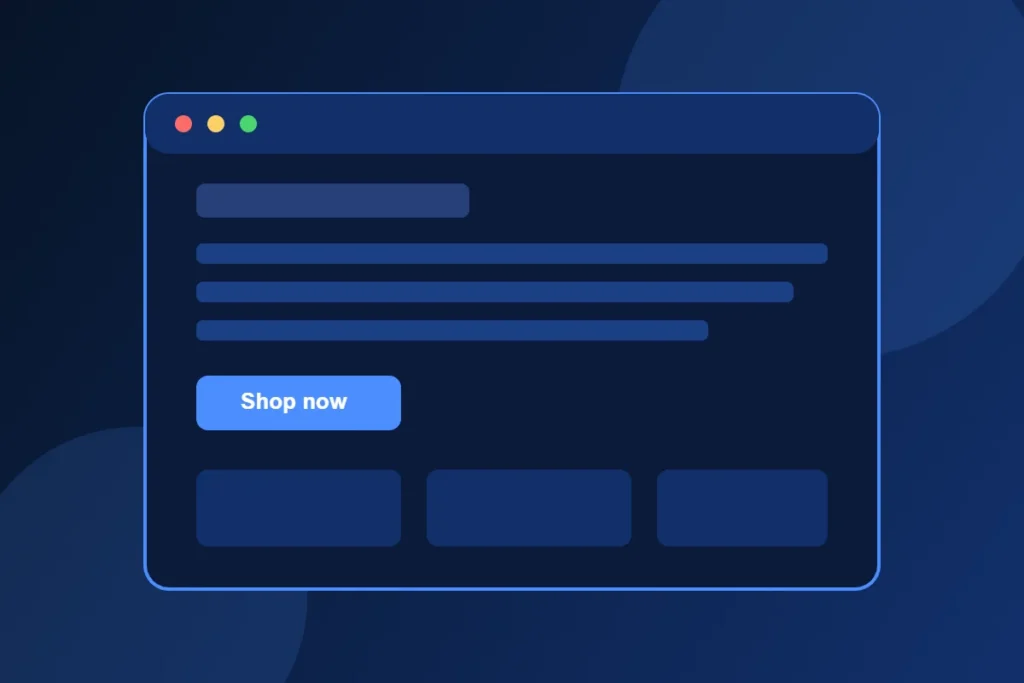Email marketing automation platform campaign email with call-to-action button